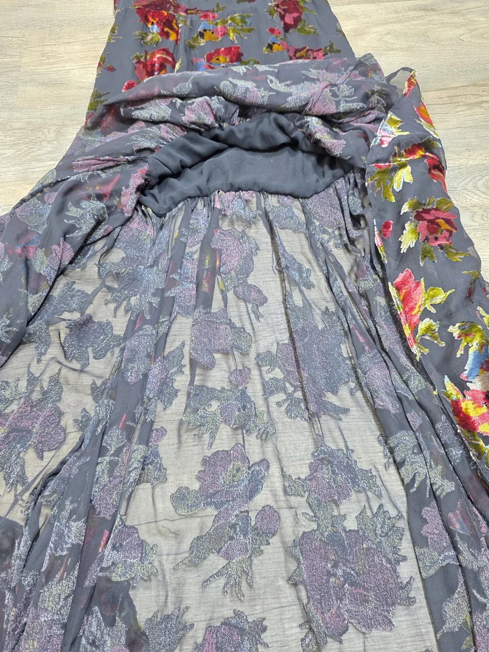 RIXO VELVET FLORAL GOWN SIZE 2 MSRP $675 - Picture 10 of 13